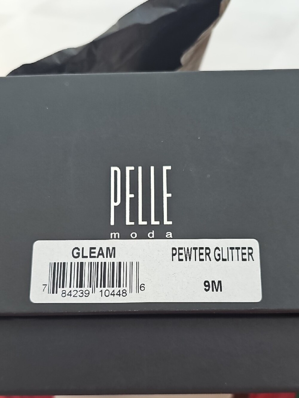 Pelle Moda Sparkling Silver Peep-Toe Slingback Heels - Picture 9 of 9